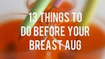 list of what to buy before breast augmentation surgery